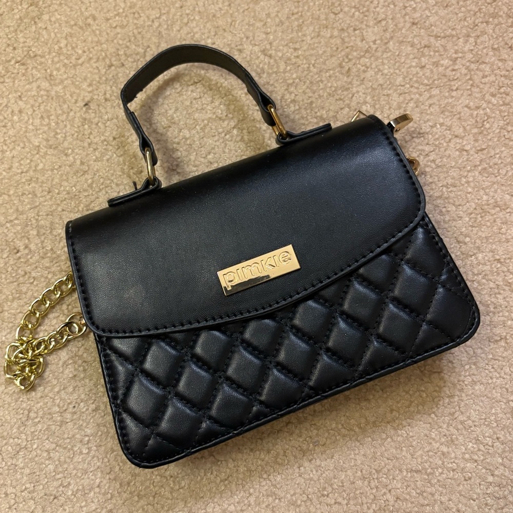 Pimkie Black Quilted Handbag